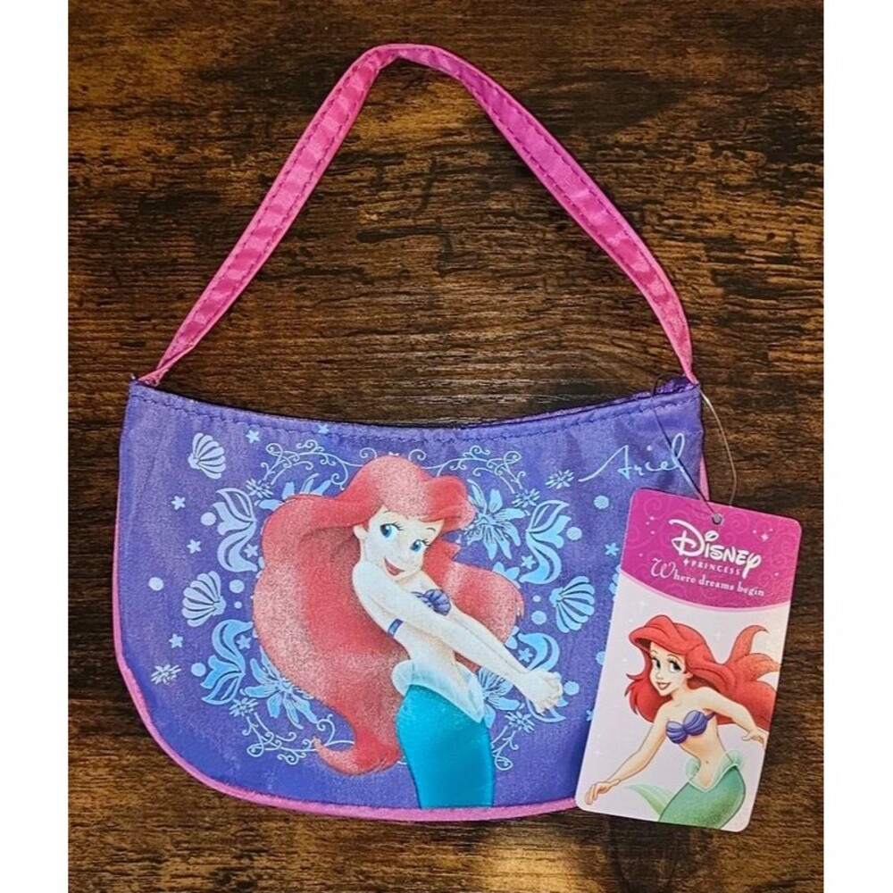 NWT Vintage Disney Ariel The Little Mermaid Small Pouch Purse Where Dreams Begin